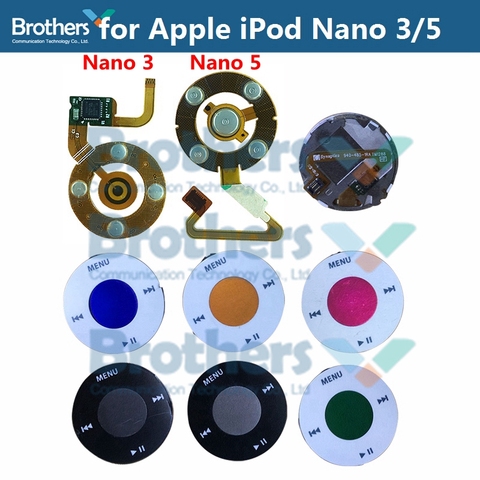 Гибкий кабель для Apple iPod Nano 5 кликов, гибкий кабель для наушников Nano 3, кабель для iPod Nano 5, центральный кнопочный гибкий кабель, тестовая верхня... ► Фото 1/6