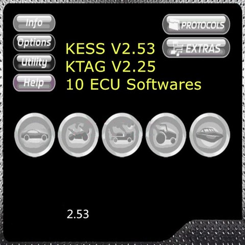 Программатор Ksuite V2.53 для Kess V5.017, онлайн-версия для ЕС, KTAG V2.25 SW 2,53, добавьте новый программатор для тюнинга автомобилей 20 ГБ, перепрограмматор ECU ► Фото 1/1