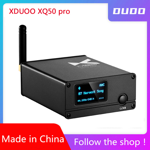 XDUOO XQ50 pro/ XQ-50 ES9018K2M USB DAC Buletooth 5,0 преобразователь аудиоприемника с поддержкой aptX/SBC/AAC омолаживайте свой DAC/AMP ► Фото 1/6