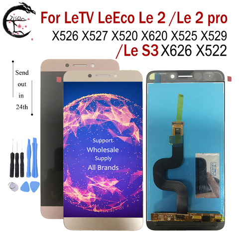ЖК-экран для Letv LeEco Le 2 Le2pro X526 X527 X520 X620 X525 X529 X528 Le S3 X626 X522, сенсорный дигитайзер в сборе, 5,5 дюйма ► Фото 1/6