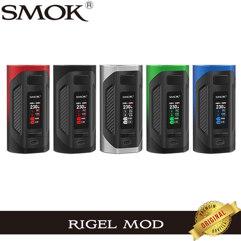 Оригинальный SMOK Rigel мод 230W коробка мод Vape с TFT экраном тип-c электронная сигарета испаритель поддержка TFV9 бак V9 сетки катушки ► Фото 1/6