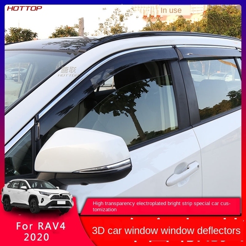 Для Toyota RAV4 2022 5th оконные дефлекторы, дождевой блок, сменная панель окна автомобиля, боковое окно, дефлектор, украшение ► Фото 1/6