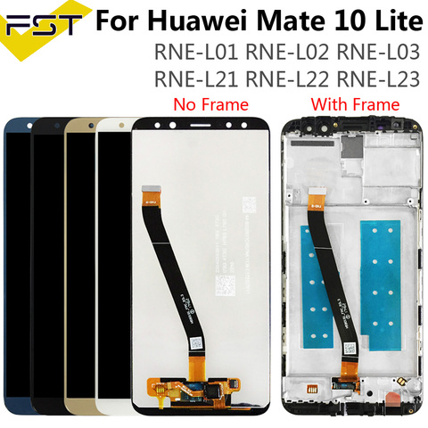 ЖК-дисплей 5,9 дюйма для HUAWEI Mate 10 Lite + дигитайзер сенсорного экрана в сборе для Huawei Mate 10 Lite / Nova 2i RNE-L21 / Honor 9i ► Фото 1/6
