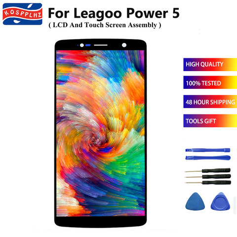 ЖК-дисплей KOSPPLHZ для Leagoo Power 5 и сенсорный экран в сборе, дигитайзер для замены для Leagoo Power 5, дисплей + инструменты и лента ► Фото 1/1