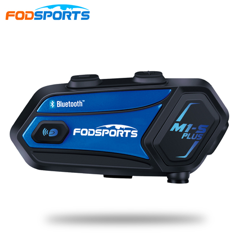 Fodsports M1-s PLUS Moto rcycle Шлем Интерком Bluetooth гарнитура intercomunicador moto FM радио MP3 8 Riders 1000 м ► Фото 1/6