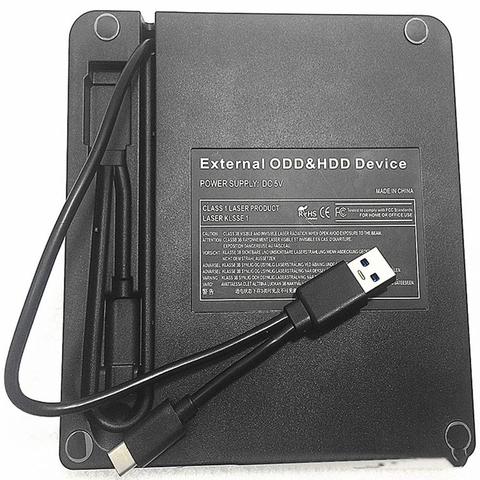 Портативный Новый VCD CD DVD горелка USB 3,0 Type-c внешний DVD-плеер Оптический привод для компьютеров ноутбуков ► Фото 1/6