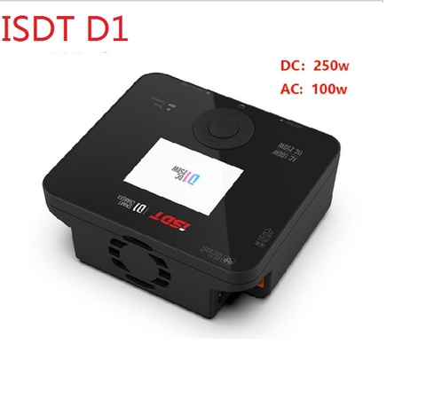 ISDT D1 AC 100W DC 250W 10A Двухканальное умное зарядное устройство Lipo Dis для 1-6S Lipo аккумулятора RC части RC FPV гоночного дрона ► Фото 1/5