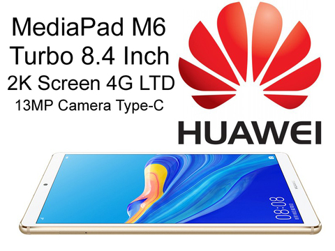 Изысканный Планшет HUAWEI MediaPad Turbo M6 Pad 4G 8,4 дюймов 2K дисплей отпечаток пальца Восьмиядерный 13 МП камера Harman 6100 мАч батарея ► Фото 1/6