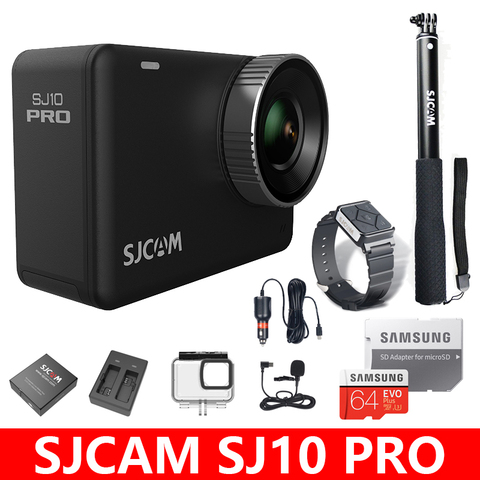 Оригинальная Экшн-камера SJCAM SJ10 Pro Supersmooth 4K 60FPS WiFi Ambarella H22 чип спортивная видеокамера 10 м корпус Водонепроницаемая DV ► Фото 1/6