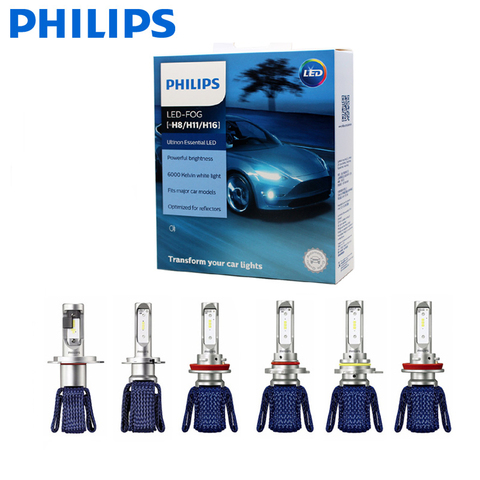 Philips Ultinon Эфирное светодиодный 6000K H4 H7 H11 HB2 HB3 HB4 HIR2 H8 H11 H16 9003 9005 9006 9012 Автомобиль Мотоцикл фар Противотуманные огни ► Фото 1/6