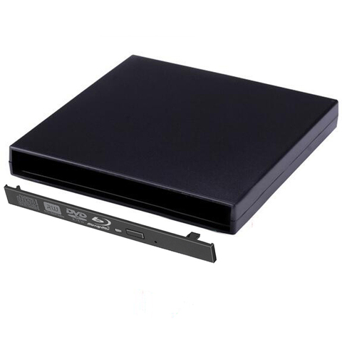 9,5 мм USB 2,0 Внешний Оптический привод коробка Внешний чехол DVD CD DVD-Rom DVD RW для IDE жесткого диска Caddy адаптер новейший ► Фото 1/6