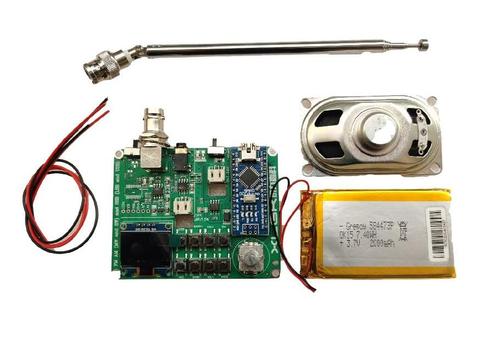 Собранный все диапазоны радиоприемника SI4732 Поддержка FM AM (MW и SW) SSB (LSB и USB) + литиевая батарея 3,6 В + антенна + динамик ► Фото 1/6