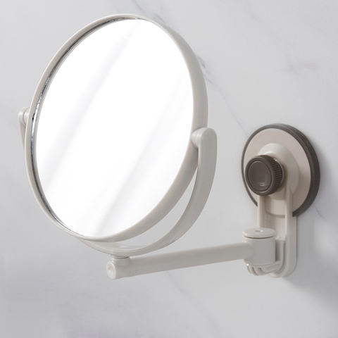 Зеркало для ванной косметическое зеркало 1X/3X увеличение присоска регулируемое зеркало для макияжа двухстороннее зеркало для ванной комнаты ► Фото 1/6
