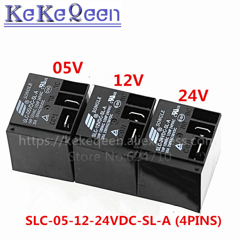 Реле SLC-05VDC-SL-A SLC-12VDC-SL-A 5V 12V 24V 30A 4Pin DIP-4 T91 a группа нормально открытых оригинальных реле ► Фото 1/4