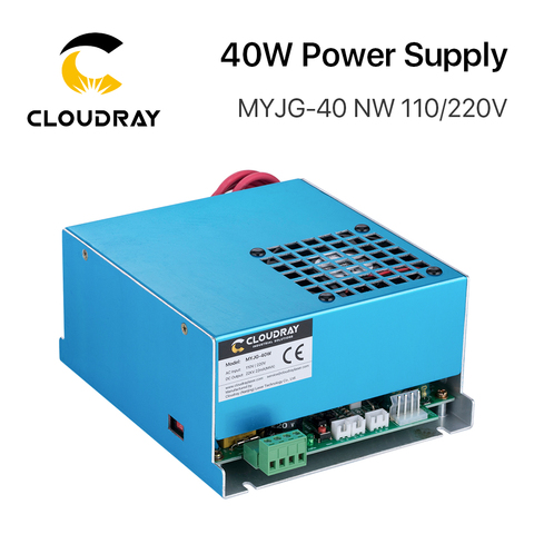 Cloudray 40 Вт CO2 лазерный Питание MYJG-40 110V 220V для CO2 станок для лазерной резки и лазерной гравировки машина 35-50 Вт MYJG ► Фото 1/6