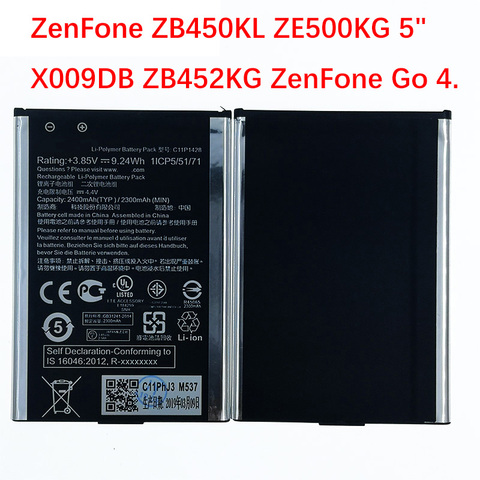 Новый аккумулятор 2400 мАч C11P1428 для Asus ZE500kl Zenfone 2 Laser ZE500KG Z00ED мобильный телефон с номером отслеживания ► Фото 1/6