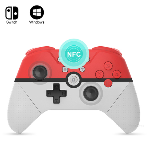 Беспроводной Bluetooth геймпад для Nintendo Switch NS Pro игровой пульт дистанционного управления Джойстик Для Nintendo переключатель Pro PC с NFC 6-Axis ► Фото 1/6