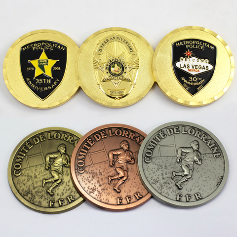 Монеты на заказ, золотые монеты с покрытием, искусственные, бронзовые монеты, металлические 3D монеты, военные монеты США, персонализированн... ► Фото 1/6