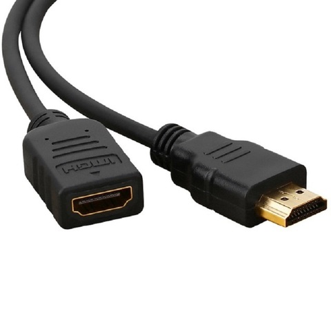 Удлинительный кабель 30 см, 50 см, 1 м, 2 м, 3 м, HDMI, штекер-гнездо, HDMI 1080p, 3D, 1,4 В, расширенный кабель HDMI для HD TV, LCD, ноутбуков, PS3, проекторов ► Фото 1/6