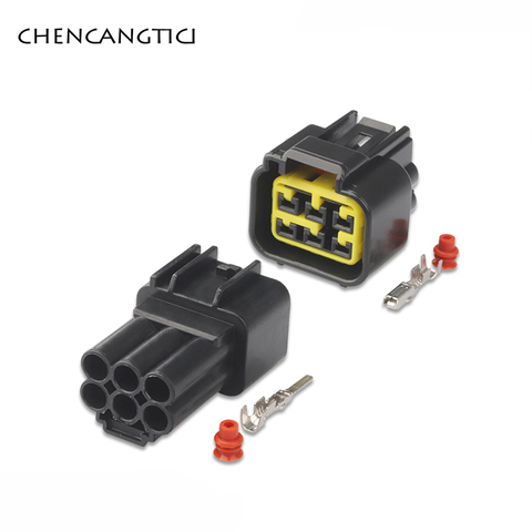 2 комплекта 6 Pin Way водонепроницаемый стеклоподъемник провод разъем высоковольтный катушка зажигания Разъем для Ford Mondeo FW-C-6F-B FW-C-6M-B ► Фото 1/4