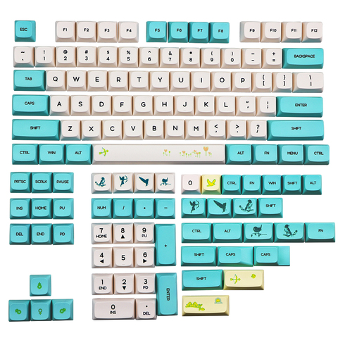 Краситель Subbed PBT Keycap 130 ключей XDA профиль Keycaps для MX переключатели poker/dz60/gh60/gk61/gk64/68/84/RS96/108 клавиатура key cap ► Фото 1/6