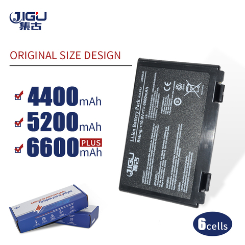 JIGU K50in 6 Cell Аккумулятор для Asus K40 / F82 / A32 / F52 / K50 / K60 L0690L6 A32-F82 K40in K40af K50ij ► Фото 1/6