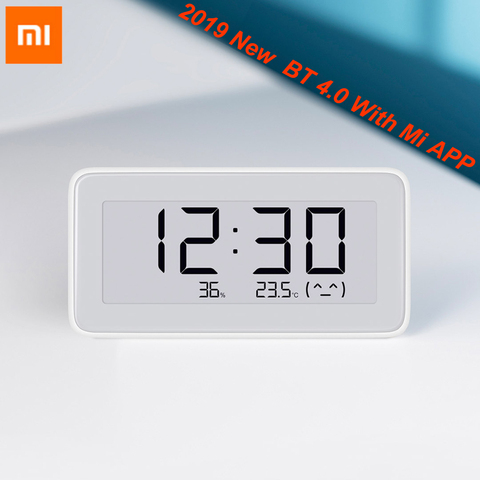 Новинка 2022, оригинальный беспроводной умный электрический цифровой гигрометр Xiaomi Mijia BT4.0, термометр, часы, набор инструментов ► Фото 1/6