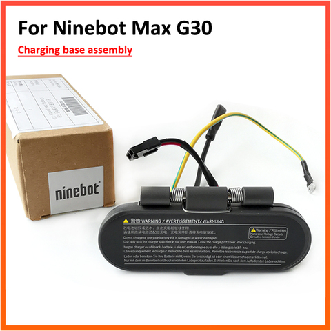 Оригинальная Зарядная база для Ninebot MAX G30, отверстие для зарядного устройства для электрического скутера с резиновым ковриком, запчасти для ... ► Фото 1/6