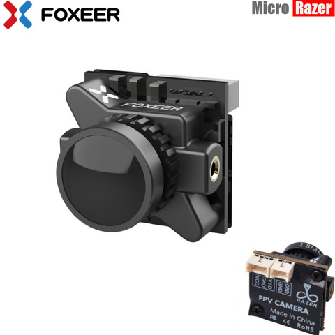 Foxeer Razer Micro HD 5 Мп 1,8 мм M8 1200TVL 4:3/16:9 NTSC/PAL переключаемый с OSD 4,5-25 в естественное изображение FPV гоночный Дрон ► Фото 1/5
