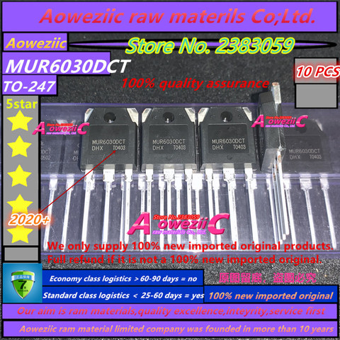 Aoweziic 2022 + 100% новая импортная оригинальная MUR6030 MUR6030D MUR6030DCT MUR6030DCS-247 импульсный диод 60A 300V ► Фото 1/4