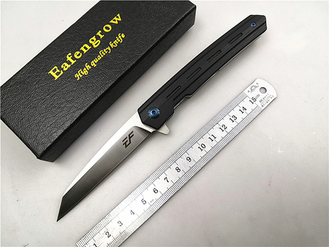 Складной нож Eafengrow EF946 для повседневного использования, практичный тактический карманный Клинок с лезвием D2, рукояткой G10, шарикоподшипнико... ► Фото 1/6