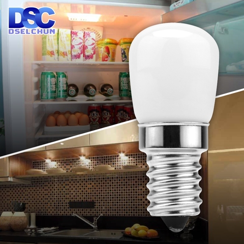 Светодиодный лампа для холодильника E14 3 Вт холодильник кукурузная лампа AC 220 В светодиодный светильник белый/теплый белый SMD2835 заменить гал... ► Фото 1/6