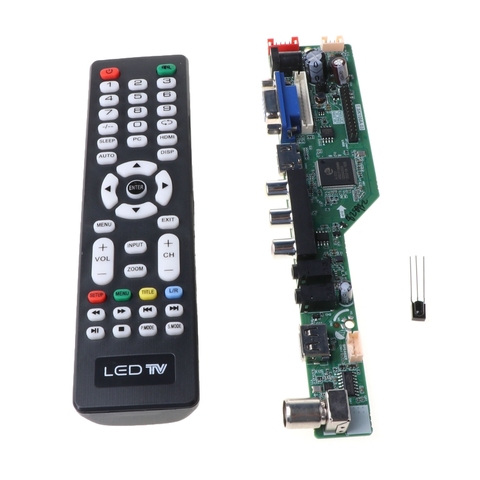 Универсальная плата драйвера контроллера ЖК V29 AV TV VGA HDMI USB интерфейс Замена SKR.03 T.V56.03 T.V53.03 TV материнская плата ► Фото 1/6