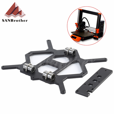 Клонированный оригинальный Prusa i3 MK3 3D принтер Алюминиевый Y каретка с 3 шт u-болты держат LM8UU для Prusa i3 части 3D принтера ► Фото 1/1