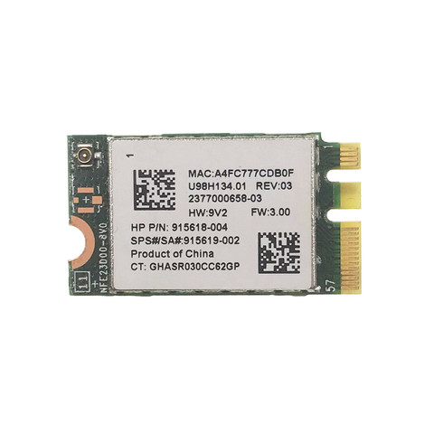 Realtek RTL8723DE 300 Мбит/с NGFF 2,4G Беспроводная + bluetooth 4,0 сетевая карта для HP Shenzhou Samsung Acer SPS 915619-001 915618-002 ► Фото 1/4