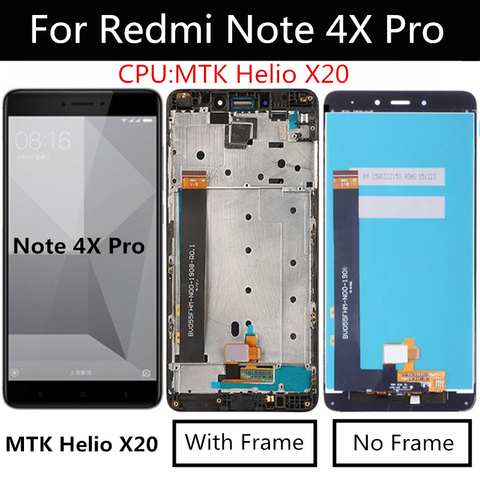 Для Xiaomi Redmi Note 4X PRO MTK helios 4 Гб ЖК-дисплей + сенсорный экран с рамкой дигитайзер в сборе для Redmi Note4X ЖК ► Фото 1/5