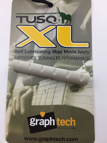 Белая шлицевая гайка Tusq XL, с гистограммой, с технологией Graphic ► Фото 1/3