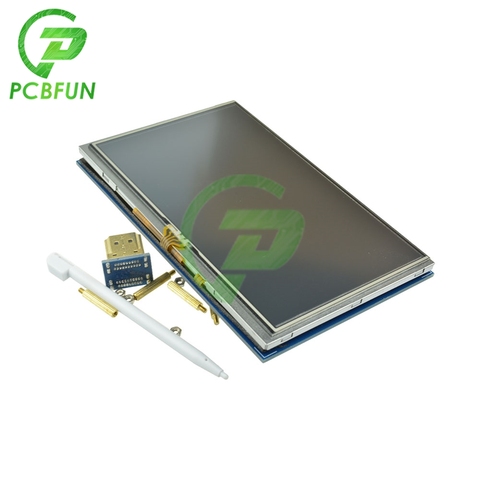 Новый 5 дюймов 840X480 HDMI сенсорный экран TFT LCD защита панели модуль для Raspberry Pi 800 × 480 с высоким разрешением ЖК-дисплей модуль ► Фото 1/6