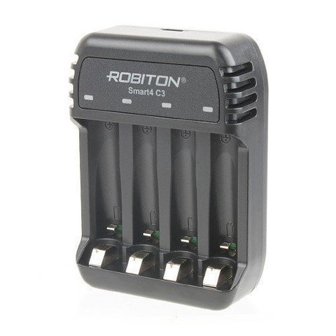 Зарядное устройство ROBITON Smart4 C3 для Ni-Zn, Ni-MH, Ni-Cd элементов питания ► Фото 1/5