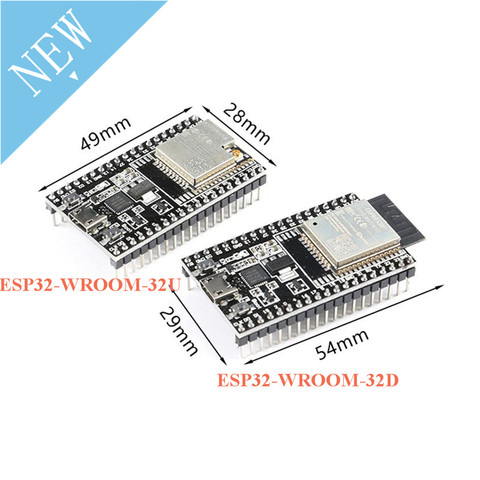 ESP32-DevKitC основная плата ESP32, макетная плата, ESP32-WROOM-32D, ESP32-WROOM-32U, вспышка, 4 Мб, 5 В/9 в, беспроводной WiFi модуль ► Фото 1/6