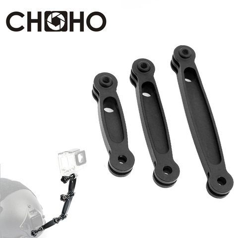 Для Gopro аксессуары CNC Алюминиевое Крепление на шлем удлинитель селфи палка 3 Way для Go Pro Hero 8 7 9 SJCAM Xiaomi Yi 4K ► Фото 1/6