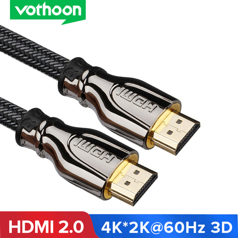 Votoon 4K 60Hz 2,0 HDMI кабель HDMI к HDMI кабель Ethernet кабель для PS3 проектор HD LCD Apple TV компьютер ноутбук для дисплеера ► Фото 1/6