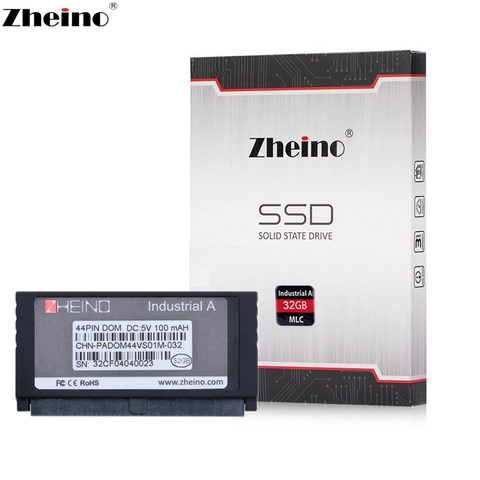 Zheino PATA IDE DOM 44PIN SSD MLC 32 Гб промышленный диск на модуле твердотельные накопители Вертикальная + розетка ► Фото 1/1