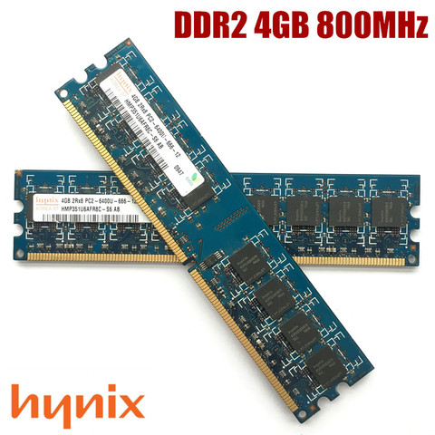 Hynix чипсет DDR2 4 Гб 2 Гб 1 ГБ PC2 5300U 6400U DDR2 1G 2G 4G 667 800 МГц оперативная память для настольного ПК ► Фото 1/5