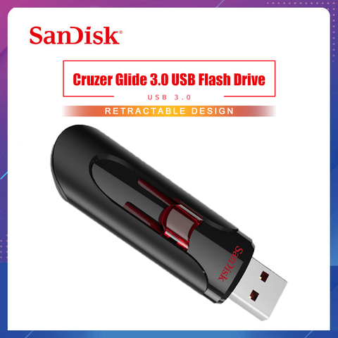 100% Оригинал SanDisk CZ600 USB флеш-накопитель 128 ГБ Супер Скоростной USB 3,0 карта памяти 256 ГБ USB 3,0 флеш-накопители 16 ГБ 32 ГБ u-диск ► Фото 1/6