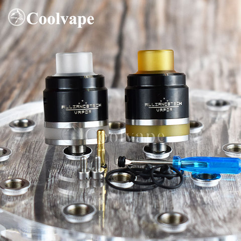 Coolvape Flave RDTA 2 мл 24 мм одна катушка палуба воздушный поток Регулируемый rta для 510 бокс мод для электронных сигарет ► Фото 1/6