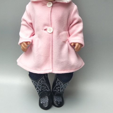 18 дюймовая одежда американского поколения для девочек, пальто, колготки для маленьких кукол, Одежда для новорожденных кукол, 18 дюймов, куртк... ► Фото 1/6