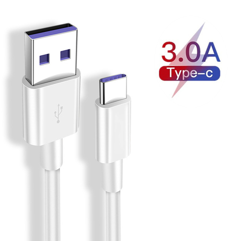 Оригинальное USB зарядное устройство Type-C для Samsung Galaxy A21s S20 A51 A71, кабель для быстрой зарядки 3 м/1,5 м/2 м/1 м для Realme 6 s Pro X3 X50m ► Фото 1/6