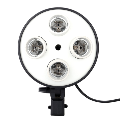 Базовый светильник Andoer 4 в 1 E27, держатель лампы, адаптер для фотостудии + складной софтбокс для фотостудии ► Фото 1/6