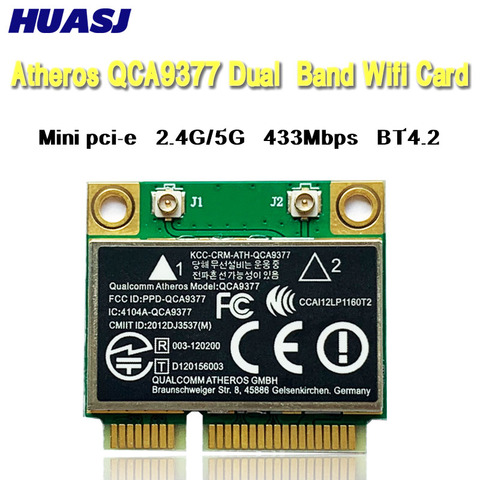 Huasj Atheros QCA9377 двухдиапазонный Wi-Fi модуль адаптера Wi-Fi mini PCI-E 2,4G/5G ► Фото 1/4